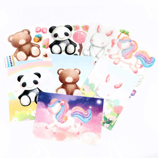 Matricás figurakészítő szett, állatok, Kidea