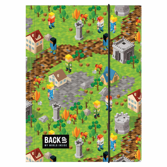 Minecraft mintás gumis mappa A/4, BackUp, 2025, A61
