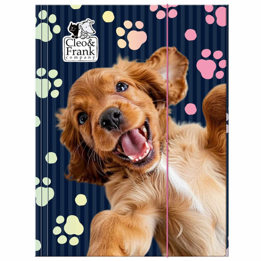 Cleo and Frank gumis mappa A/4, CF44, kutyás, spániel