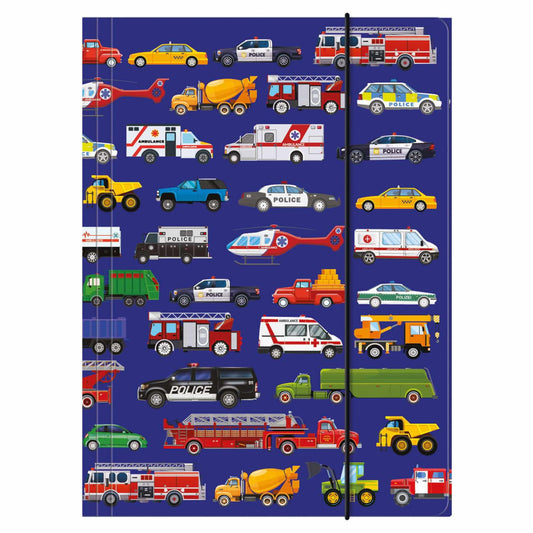 Járművek gumis mappa A/4, PO11