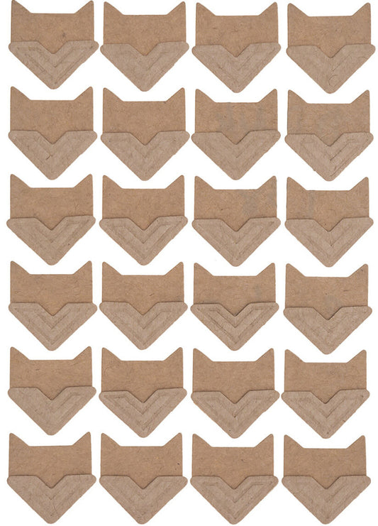 Fotósarok, öntapadós, 2x2cm-es, 48 db-os, barna