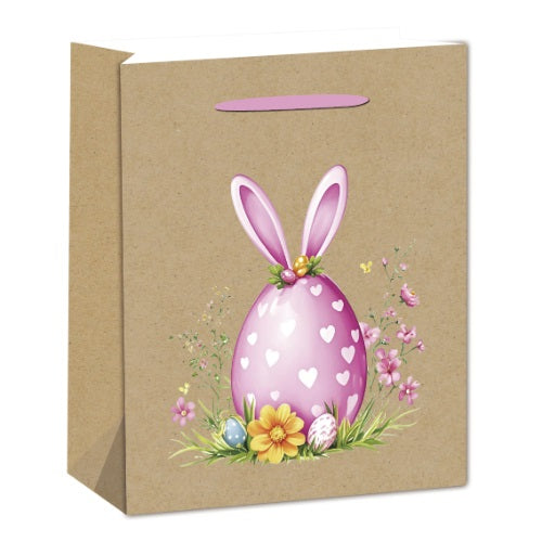 Dísztasak matt 26x32 cm tojás és nyuszifej