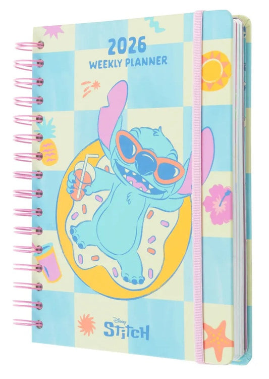 Stitch határidőnapló, heti tervező, A/5, 2026