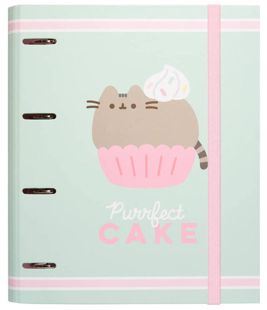 Pusheen cicás gyűrűskönyv A/4, 4 gyűrűs, Foodie Collection