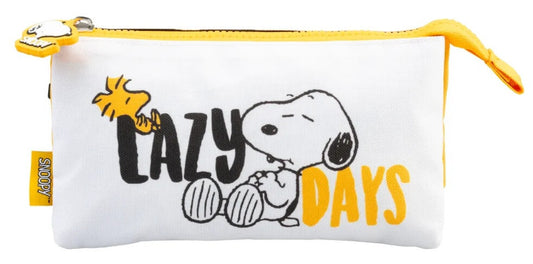 Snoopy tolltartó, beledobálós, 3 rekeszes, 21x12x2cm, Snoopy Lazy Days