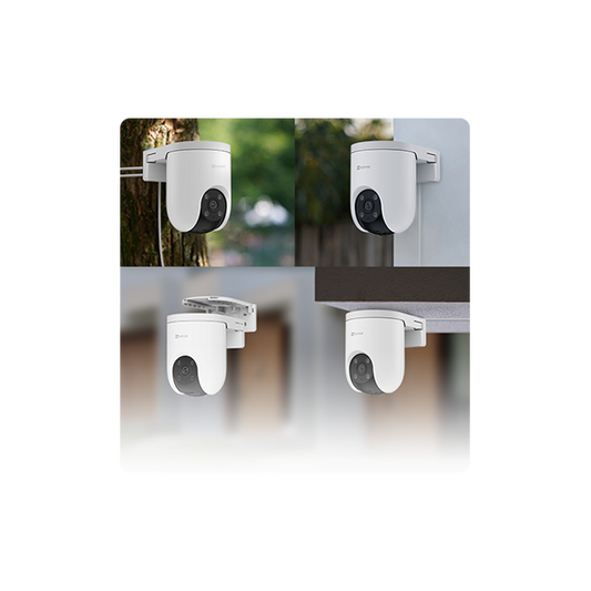 EZVIZ H8c 4K 8MP, kültéri kamera, 360° panorám és színes éjszakai látás, alakérzékelés, zoom követés, kétirányú beszéd