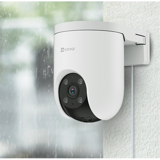 EZVIZ H8c kültéri 4G kamera 3MP 2K, színes éjszakai kép, 360°panoráma kép, ember/jármű érzékelés automata követés, 512GB