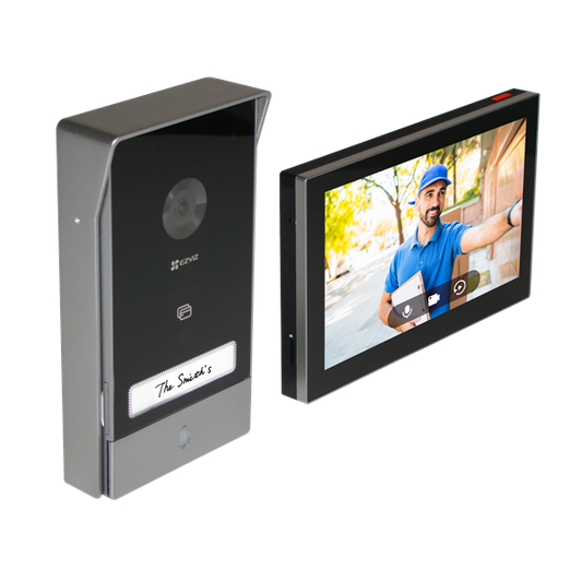 EZVIZ HP7 kültéri színes video kaputelefon, távoli ajtónyitás,inteligens mozgásérzékelés, több csengőhang, mikroSD 512GB