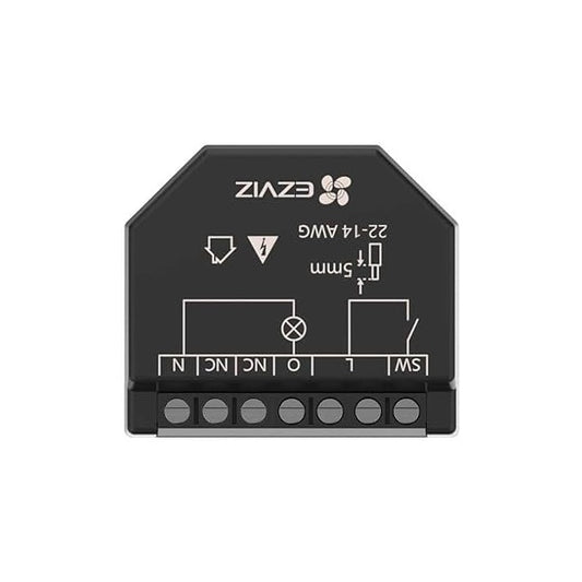 EZVIZ T35 Wi-Fi relé, 1 csatornás, fekete, távoli vezérlés, energiafogyasztás figyelés funkció