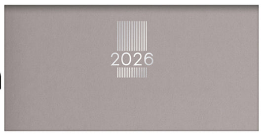 Dayliner MyPastel zsebnaptár, heti tervező, 17x8cm, szürke, 2026