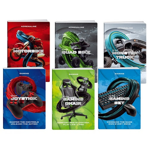 Füzet Play Game A/4 tűzött 50 lapos kockás