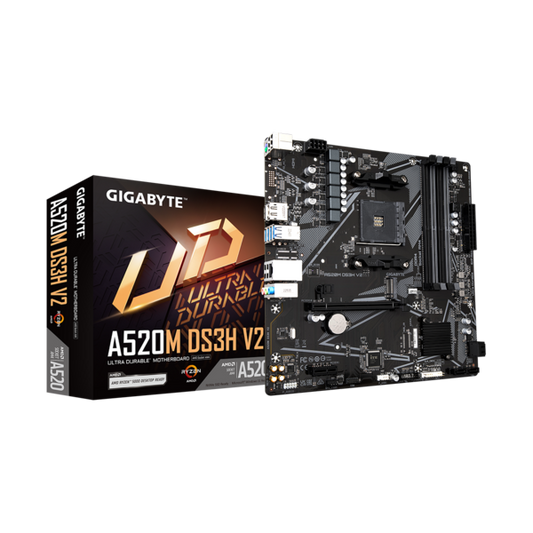 GIGABYTE Alaplap AM4 A520M DS3H V2 AMD A520, mATX