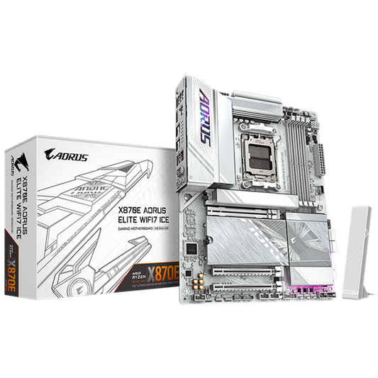 GIGABYTE Alaplap AM5 X870E AORUS ELITE WIFI7 ICE AMD X870, ATX