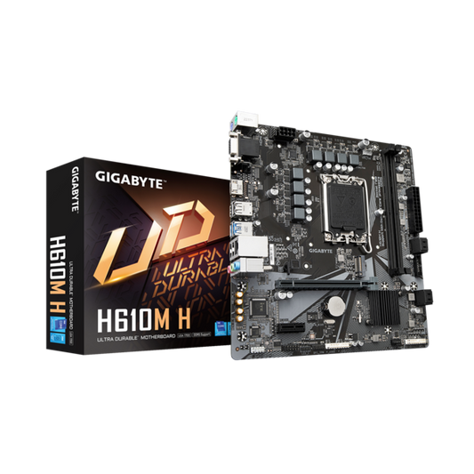 GIGABYTE Alaplap S1700 H610M H INTEL H610, mATX