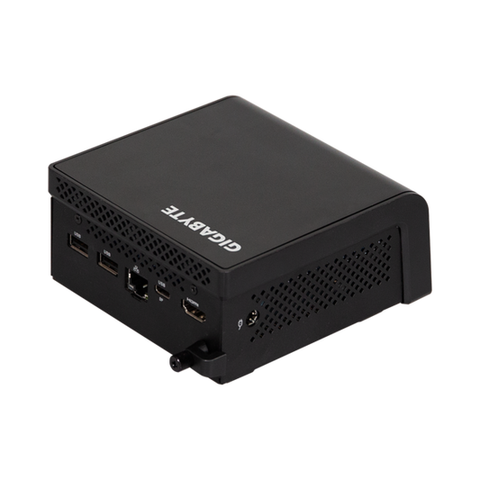 GIGABYTE PC BRIX, Intel N-series N150 3.6GHz, HDMI, 2xDisplayport, LAN, WIFI, BT, 2.5" HDD hely, 3xUSB