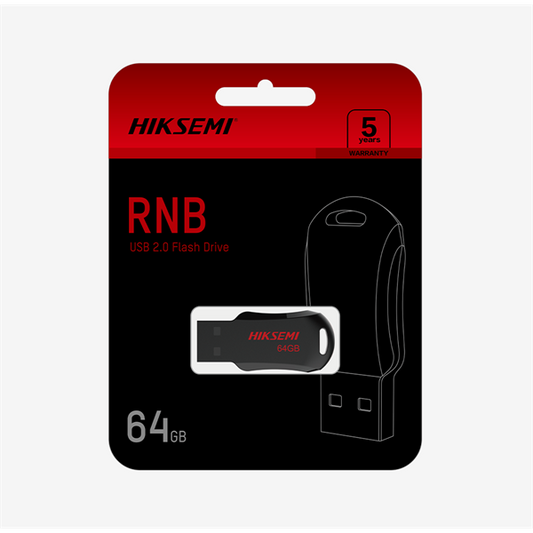 HIKSEMI Pendrive 8GB M200R "RNB" USB 2.0, Fekete (HIKVISION)