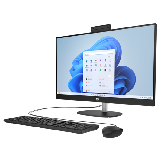 HP AIO 27-cr0008nn 27" FHD AG IPS 300d, Core i3-N300 2.4GHz, 8GB, 512GB SSD, Win 11, fekete