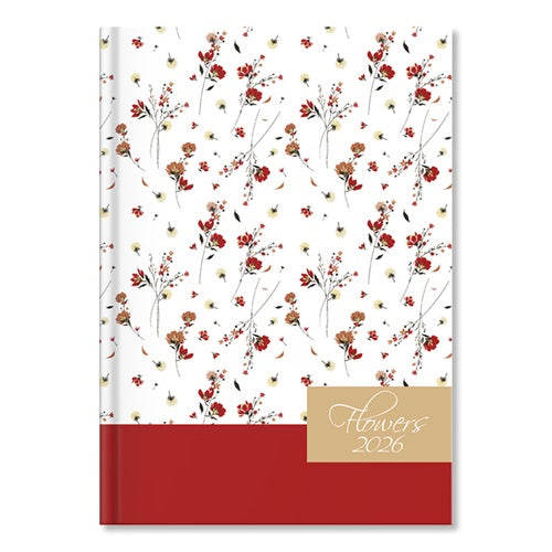 Határidőnapló Period Flowers A/5 napi White papír 2026