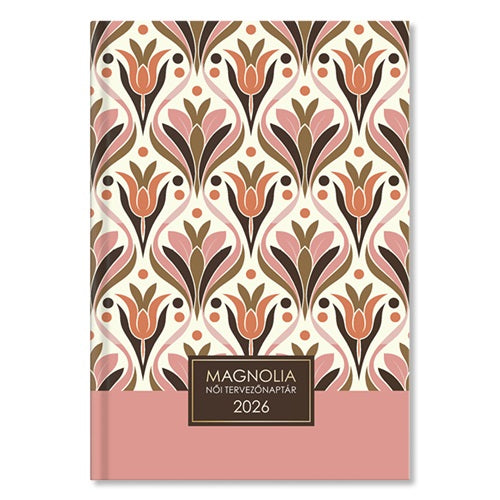 Határidőnapló Period Magnólia B/6 napi női tervező Retro 2026
