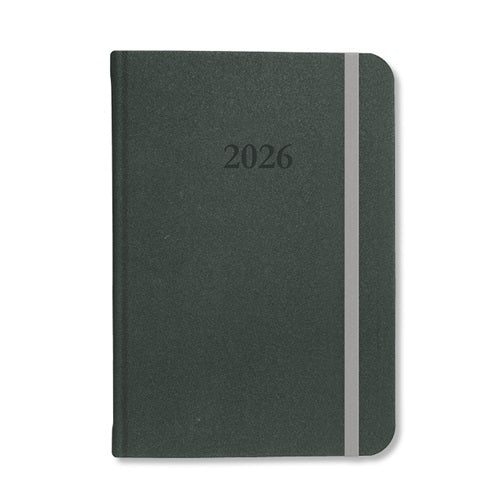 Határidőnapló Period Velour B/6 heti gumis sötétzöld 2026