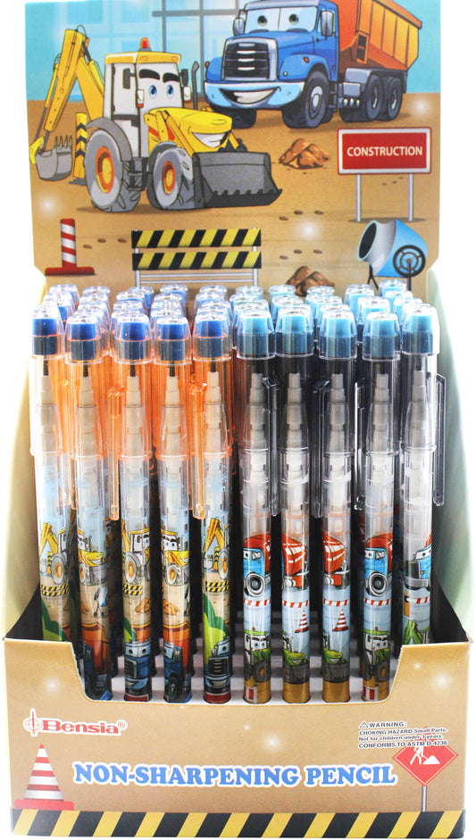 Tolóbetétes ceruza radírral, munkagépek, PCEPSP, Bensia