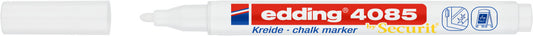 Krétamarker (folyékony kréta), 2-3 mm, EDDING 4085, fehér