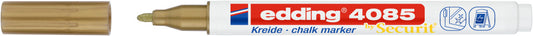 Krétamarker (folyékony kréta), 2-3 mm, EDDING 4085, arany