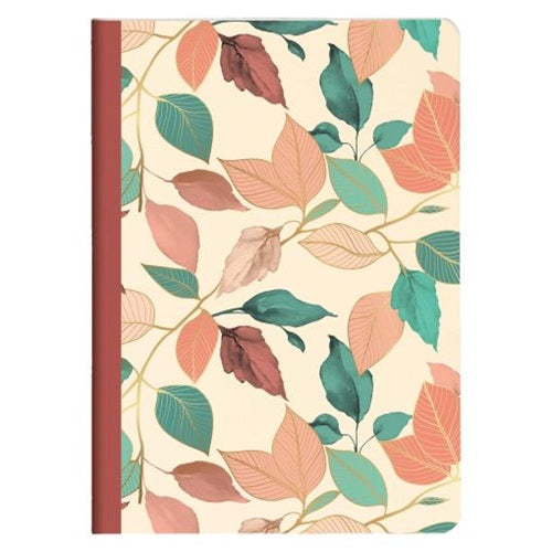 Jegyzetfüzet Clairefontaine Gaia bézs, A/5, 14,8x21 cm, 48 lapos, vonalas, vegyes minta