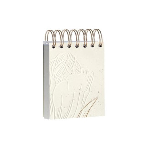 Jegyzettömb spirálos Clairefontaine Tulip paper 9x11 cm 160 lapos sima