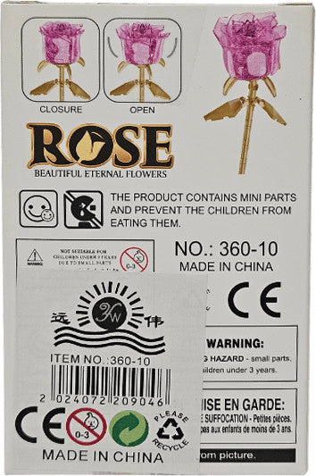 Virág építőkocka készlet, rózsa, többféle változat