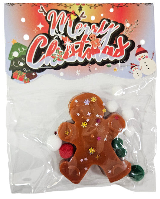 Mézeskalács figura stresszlabda, kb. 6x7cm-es, tasakban