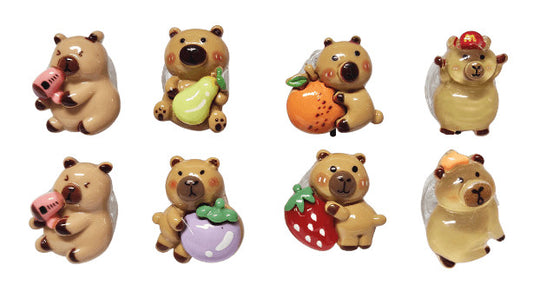 Kapibara gyűrű (15mm átmérő), LED-es, többféle