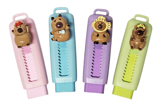 Kapibara radír, kitolható radír, 4 féle változat (241620)