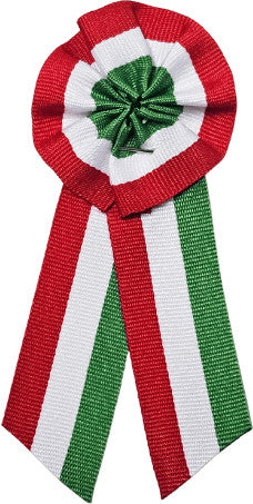 Kokárda, 4x9cm, biztosítótűvel