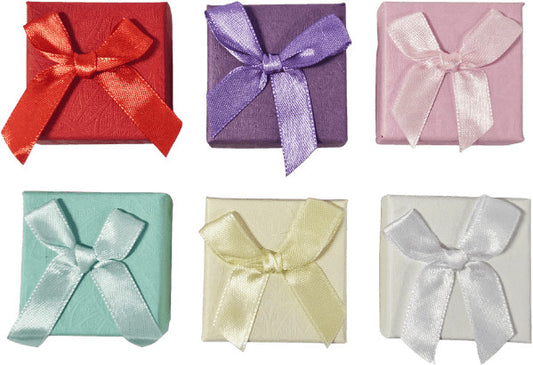 Ékszerdoboz, 5x5cm, többféle szín