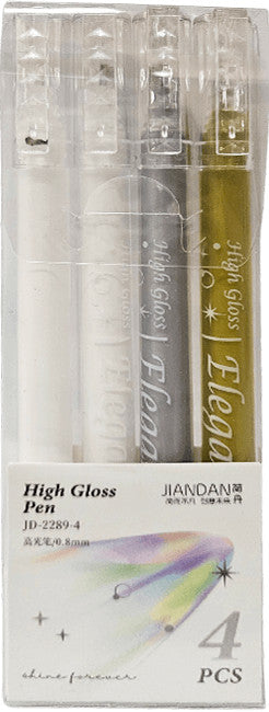 Zseléstoll készlet, 4 db-os (fehér, arany, ezüst), 0,8mm, JD-2289-4