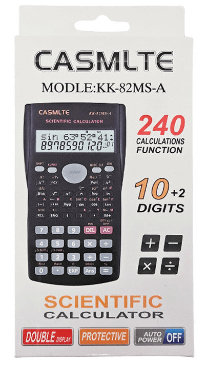 Tudományos számológép, 10+2 karakter, 240 funkció (KK-82MS-A)