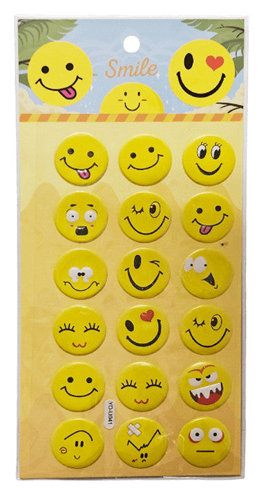 Smiley, emoji matrica 10x18 cm smiley