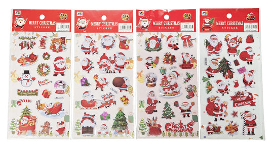 Karácsonyi matrica, 10x18cm, többféle változat