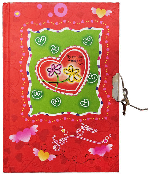 Love napló kulccsal, 13x19cm, vonalas