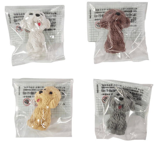 Radír ceruza végére, kutyás, kb. 2,5x3,5cm, ER-6396, 4 féle