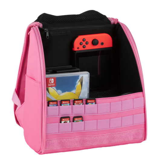 KONIX - UNIK "Be Love" Nintendo Switch/Lite All In utazó Hátizsák, Rózsaszín