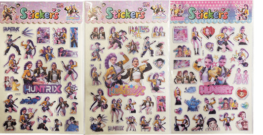 K-POP Démonvadászok pufi matrica 18x25cm, többféle