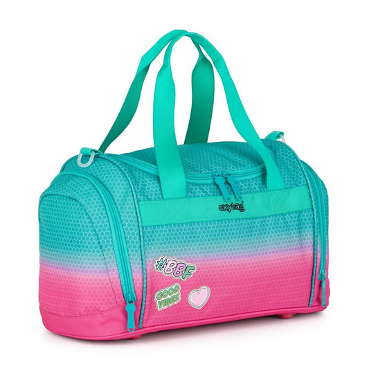 Oxybag sporttáska, 48x28x22cm, Ombre Pink, rózsaszín-zöld