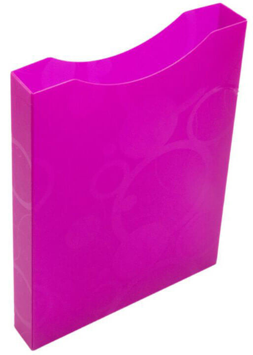 Műanyag, nyitott füzetbox, A/4, neocolori, rózsaszín