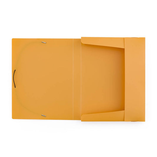 Műanyag füzetbox A/4, VERDE, mustársárga