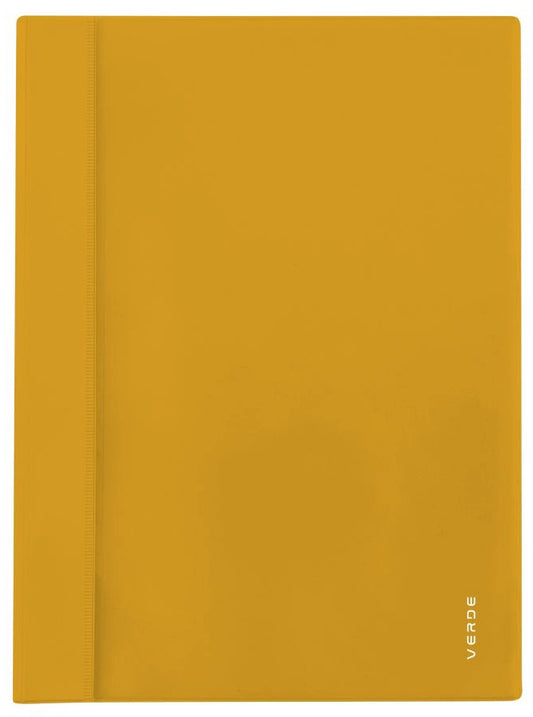 Gyorsfűző, PVC, A/4, VERDE, mustársárga