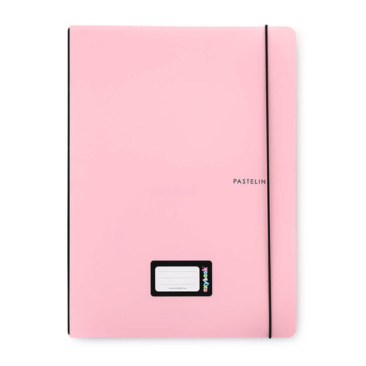 OXYbook füzet A/4, 40 lapos, vonalas, PASTELINI, pasztell rózsaszín