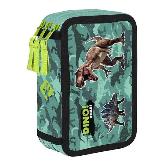Dinoszaurusz tolltartó 3 emeletes, üres, Dino Roar