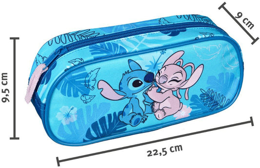 Stitch tolltartó, beledobálós, ovális, 9,5x22,5x9cm, Lilo & Stitch